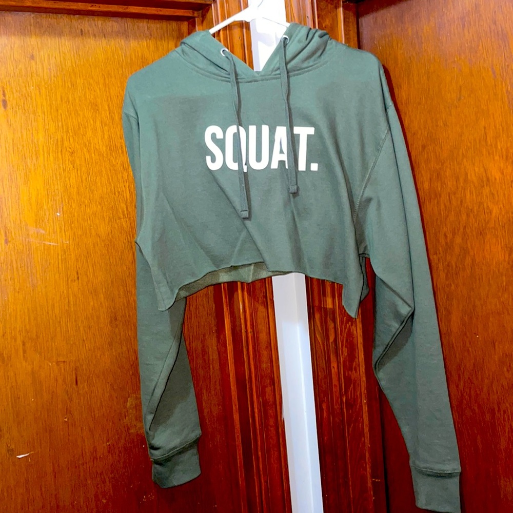 Squat Cropped Hoodie